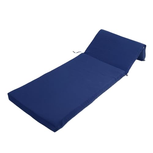 UPALDHOU Patio Chaise Lounge Kissen Wasser und Sonnenresistenter Polyesterstoff für Patio Pool 21.65x72.05x2.95in (Navy blau) von UPALDHOU