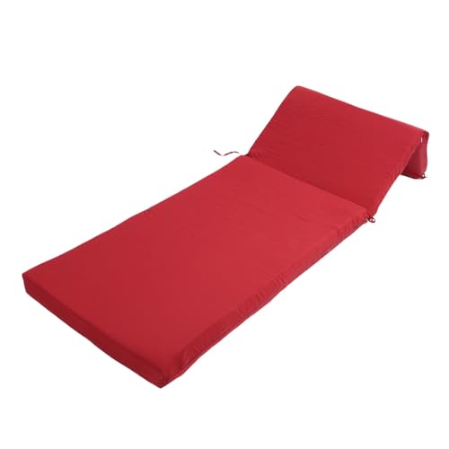 UPALDHOU Patio Chaise Lounge Kissen Wasser und Sonnenresistenter Polyesterstoff für Patio Pool 21.65x72.05x2.95in (Wine RED) von UPALDHOU