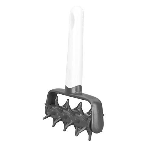 UPALDHOU Pizza Teig Docker Roller Verhindert, Dass das EasyToclean -Gebäck -Docker Werkzeug für Heimküche, Plastik Bauchmuskeln, 7,3x4,9 in (GRAY) von UPALDHOU