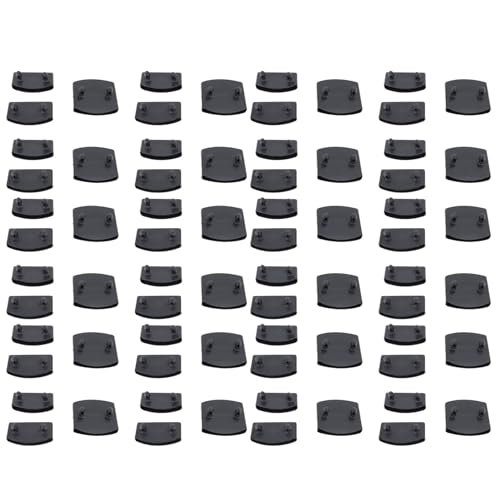 UPALDHOU Plastikbett Slat End Caps Halter Nachhaltiger Verschleiß -Proof -Design Einfach Installation für Lederwood Betten 72 Stcs Schwarze Mittelhaube von UPALDHOU