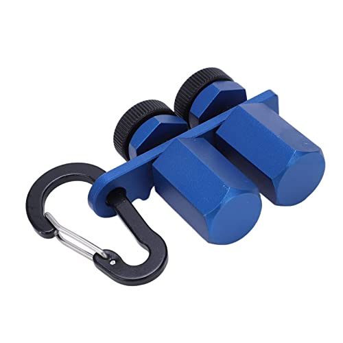 UPALDHOU Premium -Aluminium -Legierungstreppe mit Sechserkrankung Flachem Design und Daumenschraube für Treppe und Rafter Layout (BLUE) von UPALDHOU
