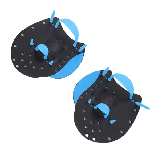 UPALDHOU Schwimmpaddel Schwimmhandpaddel Hand Flipperpaddel Verstellbares Silikon-Polypropylen für Erwachsene mit Anti-Rutsch-Linien Verstärkte Kontrolllöcher (M) von UPALDHOU