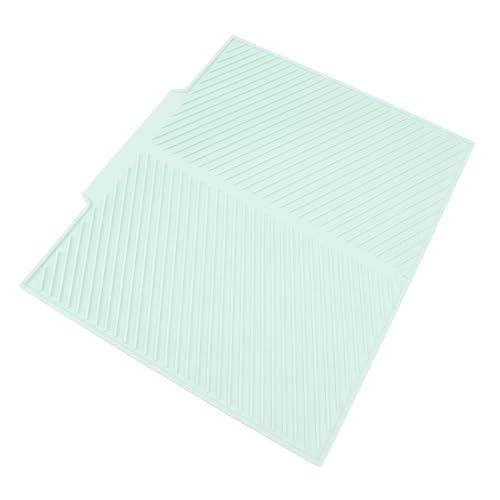 UPALDHOU Silikon Rippenschale Entwässerungsmatte Einfach Bis Verbesserte Trockene Leistung für Küchen- und Esszimmer 40,5 X 50,5 Cm UPALDHOU Silikon Rippenschale Entwässerungsmatte Einfach Bis Verbesserte Trockene Leistung für Küchen- und Esszimmer 40,5 X 50,5 Cm von UPALDHOU