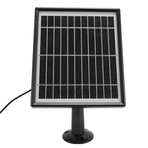 UPALDHOU Solarpanel -Ladegerät für Türklingelkamera Times -10 W Solarstromversorgung für Stick up Cam Akku, Einfache Installationspanel für Wiederaufladbare Batteriekameras (Black) von UPALDHOU