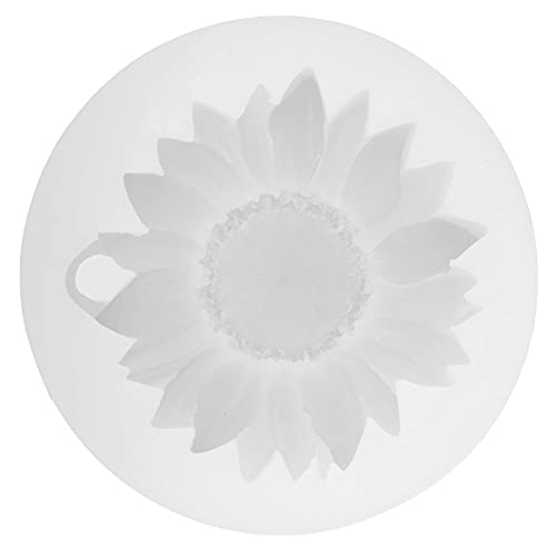 UPALDHOU Sonnenblumenblume Fondant Candy Chocolate Backform für - Nicht Schicke, Einfach zu Machen, um Mini -Leckereien zu Machen (weiß mit Löchern) von UPALDHOU