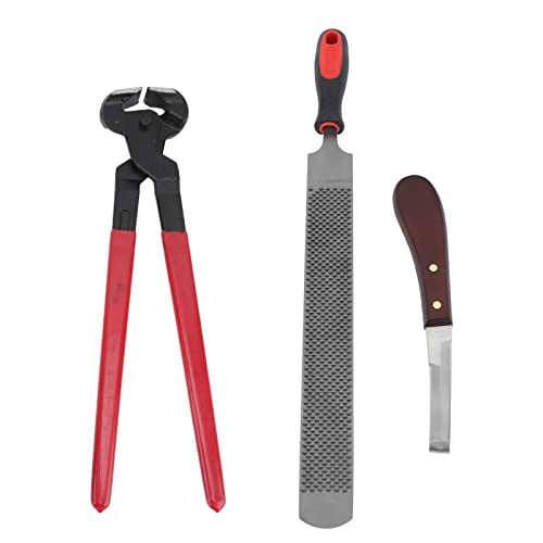 UPALDHOU Starke und Langlebige -Trimmer -Werkzeug Kit Stahldatei für Pferde Rinder Schafel Esel, Geeignet für Große Tiere, mit Ergonomischem Griff Design von UPALDHOU