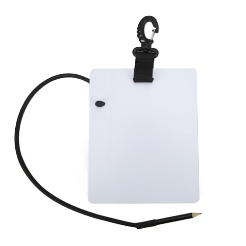 UPALDHOU Unterwasser Schreiben Schiefertauch -Wordpad mit Speziellem Stiftriemen für Tauchkommunikation - Wie Bilder Gezeigt (Kleine 127 * 153 * 3 mm) von UPALDHOU