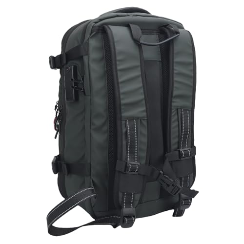 UPALDHOU Vakuum - Großer Kapazität Erweiterbarer Business -Kompressions mit Schwamm Schultergurten für 16 Zoll Laptop Reise (Green) von UPALDHOU
