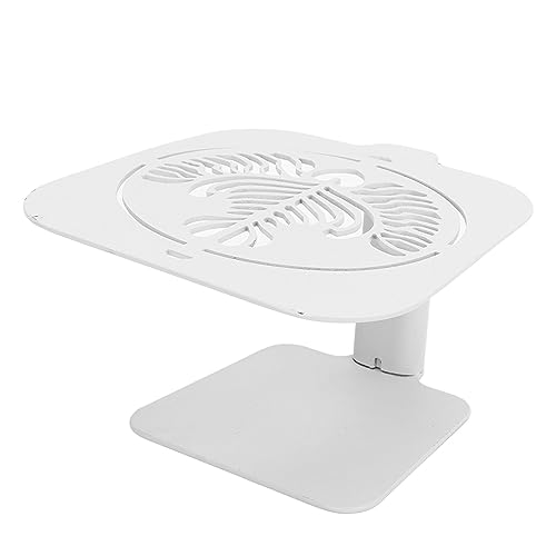UPALDHOU Verstellbarer Kaffee -Wiegen -Rack Wasser resistenter Schalenstangenschutz, Geeignet für Verschiedene Kaffeemaschinen, Robuste Kohlenstoffstahlkonstruktion (Weißes Latte Muster) von UPALDHOU