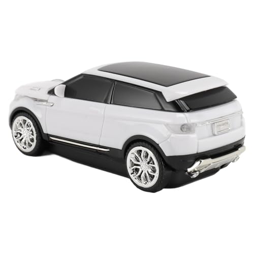 UPALDHOU Wireless Sportwagenmaus 2,4 GHz 1600 DPI Cool Form Computer Maus mit USB -Empfänger, Auto Sleep Mode, für //OS X -Laptops (White) von UPALDHOU