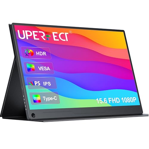 UPERFECT Portable Monitor 15,6' Touchscreen 1920 x 1080 Full HD HDMI DVI VGA Portable Display An der Wand montiert Touchscreen Monitor von UPERFECT