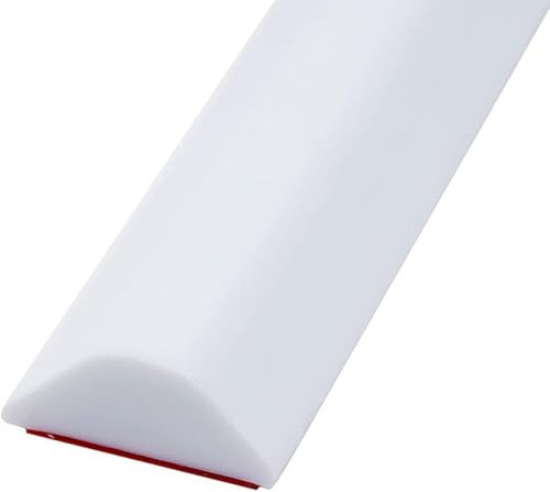200CM Countertop Silicone Sealing Strip, Schwallschutzleiste Dusche Selbstklebend, Duschschwellen-Wasserdamm, für Nass- und Trocken-Trennung, Duschschwelle Wasserdamm für Bad und Küche (200CM,White) von UPGEQMDK