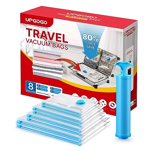 UPGOGO Vakuumbeutel für Reisen, platzsparend, 8 Stück UPGOGO Vakuumbeutel für Reisen, platzsparend, 8 Stück von UPGOGO
