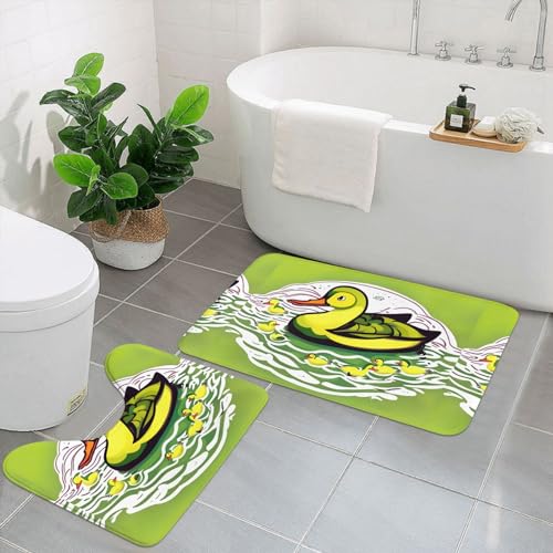 UPIKIT Duck Flock Game saugfähige rutschfeste Fußmatten, 2er-Set, für Badezimmer, Küche, Heimdekoration von UPIKIT