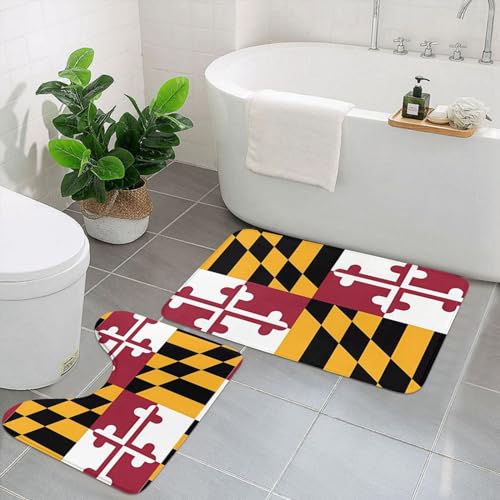 UPIKIT Maryland saugfähige, rutschfeste Fußmatten, 2er-Set, für Badezimmer, Küche, Heimdekoration von UPIKIT
