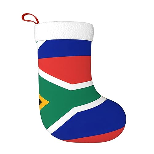 UPIKIT Südafrika-Flagge, superweiche Weihnachtsstrümpfe für Halloween, Weihnachten und Neujahr, hängende Dekorationen von UPIKIT