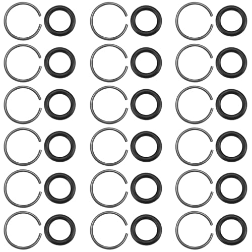 20 Sets von 1/2 Zoll Schlaghalteringclips mit O-Ring-Schraubenschlüssel, langlebige Reibringe für elektrische und pneumatische Schraubenschlüssel 20 Sets von 1/2 Zoll Schlaghalteringclips mit O-Ring-Schraubenschlüssel, langlebige Reibringe für elektrische und pneumatische Schraubenschlüssel von UPIQNG