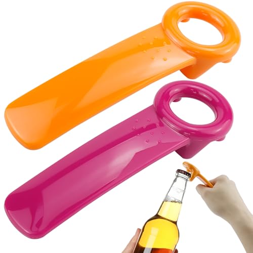 Glasschlüssel für Senioren, Kunststoff-Deckelöffner, Glasdeckelöffner, langlebiger Kunststoff-Glasdeckelöffner für schwache Hände, ältere Kinder, Orange + Rosarot, 2 Stück Glasschlüssel für Senioren, Kunststoff-Deckelöffner, Glasdeckelöffner, langlebiger Kunststoff-Glasdeckelöffner für schwache Hände, ältere Kinder, Orange + Rosarot, 2 Stück von UPIQNG