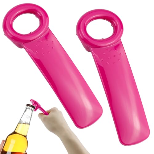 Glasschlüssel für Senioren, Kunststoff-Glasschlüssel-Deckelöffner, Glasdeckelöffner, langlebiger Kunststoff-Glasdeckelöffner für schwache Hände, ältere Kinder, Rosarot, 2 Stück Glasschlüssel für Senioren, Kunststoff-Glasschlüssel-Deckelöffner, Glasdeckelöffner, langlebiger Kunststoff-Glasdeckelöffner für schwache Hände, ältere Kinder, Rosarot, 2 Stück von UPIQNG