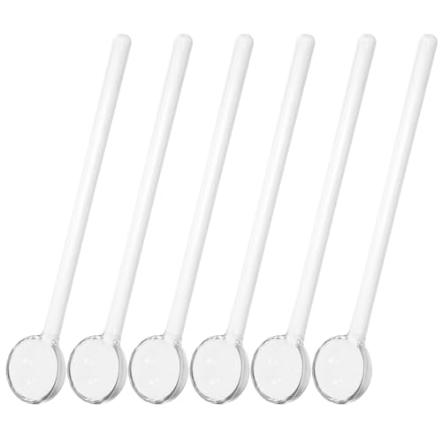 UPKOCH 6 StüCk GlaslöFfel, Lange KaffeelöFfel, Transparente TeelöFfel, RüHrlöFfel FüR Kaffee, Tee, Desserts, 11.5 Cm, Ideal FüR Zuhause Und Partys von UPKOCH