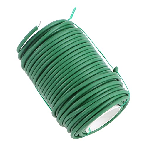 UPKOCH 1 Rolle Pflanzenkrawatten Kabelbinder zur Pflanzenbefestigung wachsende Bindung des Bonsais Garten Krawatte Gartenwechsel Kabelbinder für den Garten Verzinkter Draht Grün von UPKOCH