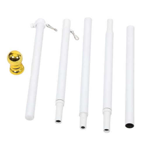 UPKOCH 1 Satz Aluminium Flaggenmast Teilig für Garten Drehbarer Stabiler Fahnenmast für Outdoor Events Wetterfest und Einfach zu Lagern für und Wettbewerbe von UPKOCH