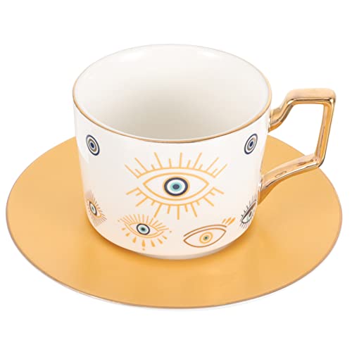 UPKOCH 1satz Evil Eye Kaffeetassen Set Vintage Stil Keramiktasse Mit Untertasse Für Kaffee Tee Heiße Robuste Und Pflegeleichte Teetasse Für Zuhause Und Nachmittagstee UPKOCH 1satz Evil Eye Kaffeetassen Set Vintage Stil Keramiktasse Mit Untertasse Für Kaffee Tee Heiße Robuste Und Pflegeleichte Teetasse Für Zuhause Und Nachmittagstee von UPKOCH