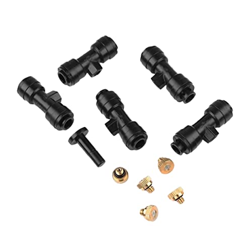 UPKOCH 1 Satz Messing Nebeldüsen Sprinkler für Gartenbewässerungssystem Düsen Adapter Stopfen für Effektive Kühlung im Freien Langlebig und Installieren von UPKOCH