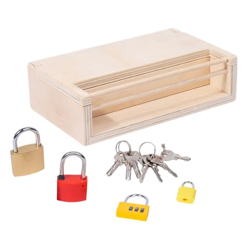 UPKOCH 1 Set Früherziehung Haltebox Schlüssel Schlösser Lernspielzeug Für Kleinkinder Schlüssel Und Schlösser Lernspielzeug Schlüssel Schlösser Lernspielzeug Für Schlüssel Schlösser von UPKOCH