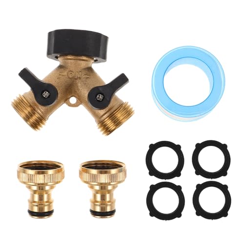 UPKOCH 1 Set Gartenschlauch-Y-Anschluss, Kupferschlauch-Splitter und Y-Ventil, Gartenarmaturen für einfaches Wasserflussmanagement, Bewässerungsadapter UPKOCH 1 Set Gartenschlauch-Y-Anschluss, Kupferschlauch-Splitter und Y-Ventil, Gartenarmaturen für einfaches Wasserflussmanagement, Bewässerungsadapter von UPKOCH