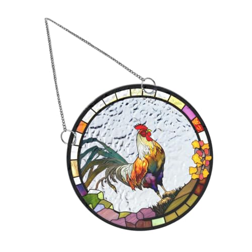 UPKOCH 1 Set Gebeiztes Acryl Zum Aufhängen Von Fenstern Hahn Sonnenfänger Für Den Innenbereich Hängende Dekorationen Fenster Außenbereich Vogel/Hühner Ornamente UV Wandanhänger UPKOCH 1 Set Gebeiztes Acryl Zum Aufhängen Von Fenstern Hahn Sonnenfänger Für Den Innenbereich Hängende Dekorationen Fenster Außenbereich Vogel/Hühner Ornamente UV Wandanhänger von UPKOCH