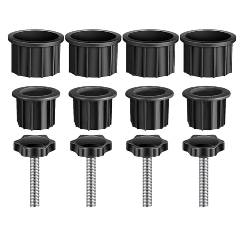UPKOCH 1 Set Schirmständer-Lochring-Steckerabdeckung und Kappe Schirmständer-Ersatzteil mit M8-Gewinde-Ersatz-Handknopf von UPKOCH
