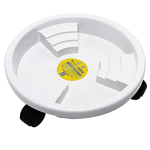UPKOCH 1 Stück Abnehmbares Blumenkörner Pflanzschale Blumentopf -Untertassen universelles Tablett Universalrad Topfradbasis Topfschale Blumentablett Harz Weiß von UPKOCH