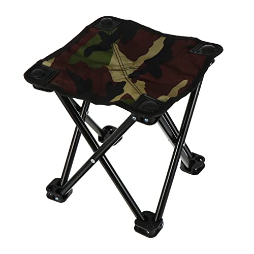 UPKOCH 1 Stück Angelhocker Falten Tarnung Fisch Klappbare Campingstühle Camping-klappstuhl Blau Im Freien Gepolstert Völlig Faltbar Leicht Sitz Zusammenklappbare Outdoor-stühle Eisen von UPKOCH