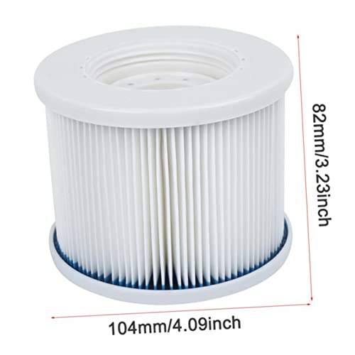 UPKOCH 1 Stück Filter Element Reinigung aufblasbarer Poolfilter Poolfilterreiniger Filterwechsel Poolsieb Austausch der Filterpumpe Weiß von UPKOCH