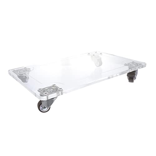 UPKOCH Blumentopf Haltertablett mit Rädern Quadratisch Acryl für und Außenbereich Robust Leicht zu Bewegen von UPKOCH