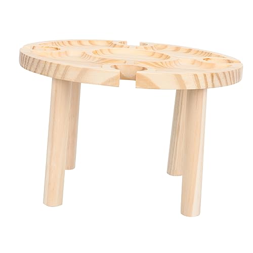 UPKOCH 1 Stück Outdoor Weintisch Tragbarer Picknicktisch für Weinliebhaber für Camping Strand Gartenpartys und Familienpicknicks von UPKOCH