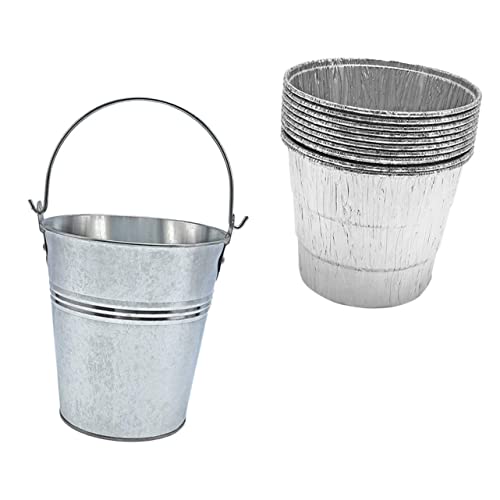 UPKOCH 10 Stück Grease Drip Bucket für BBQ mit Einweg Folieinlagen Flexibler Fettauffangbehälter für Grill Eimer Einfach zu Reinigen für Outdoor Grill und Smoker UPKOCH 10 Stück Grease Drip Bucket für BBQ mit Einweg Folieinlagen Flexibler Fettauffangbehälter für Grill Eimer Einfach zu Reinigen für Outdoor Grill und Smoker von UPKOCH