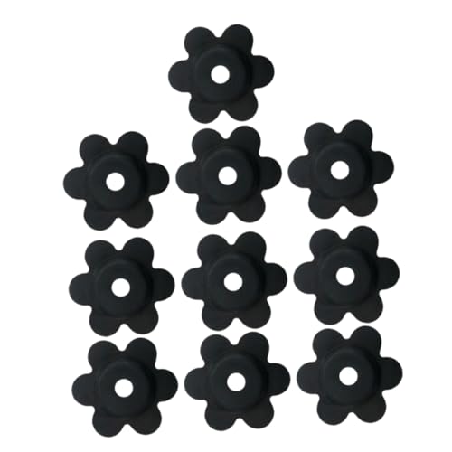 UPKOCH 10 Stück Teiliges Garten Flaggen Stopper aus Rutschfestem Gummi Wetterfeste Fahnenmast Zubehör Dekorative Blumenform für Sicheren Halt von Gartenfahnen Robust und Langlebig von UPKOCH