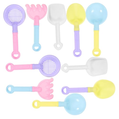 UPKOCH 10 Stück Teiliges Sandspielzeug mit Robusten Kunststoff schaufeln Lang Cartoon Design für Strand und Outdoor Partys Kindersicher und Praktisch für Jungen und Mädchen von UPKOCH