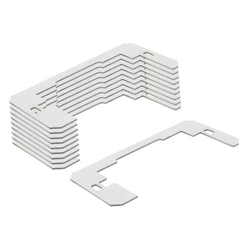 UPKOCH 10 Stück Wandplatten Abstandshalter Metall Abstandshalter für Steckdosen Nivellierplatten zur Stabilen Montage von Wandsteckdosen Installieren Robust und Langlebig von UPKOCH