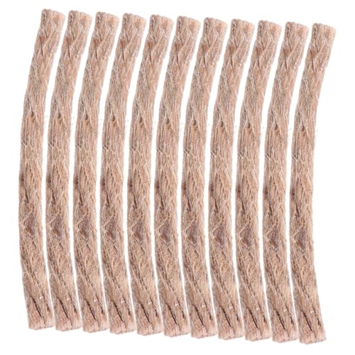 UPKOCH 10Stücke Gewachstes Seil Feueranzünder Bienenwachs Outdoor Überlebensseil Camping Essentials für Grillen und Fischjagd Langlebig von UPKOCH