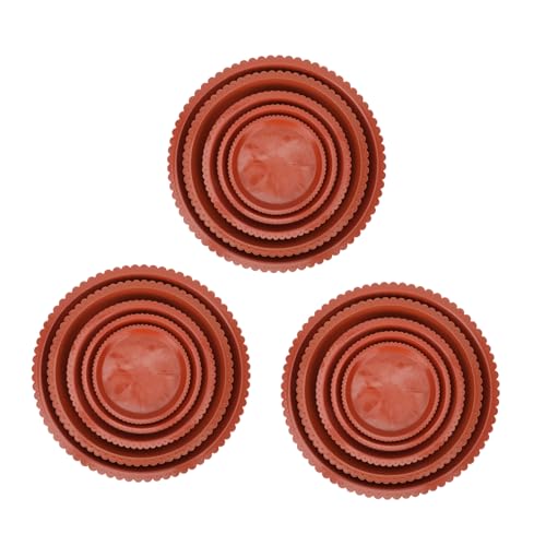 UPKOCH 15 Stück Blumentopf Untersetzer Große Tabletts Untertassen Pflanzentöpfe Innenentwässerung Pflanzgefäß Garten Runde Blumentopf Tabletts Blumentopf Untertabletts Topf von UPKOCH