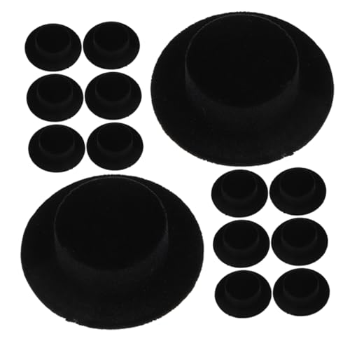 UPKOCH 15 Stück Teiliges Mini Hüte Schwarzem Veloursstoff Dekorative Mini Hüte für Puppen DIY Bastelbedarf Handliche Miniatur für Weihnachts und Partydekoration UPKOCH 15 Stück Teiliges Mini Hüte Schwarzem Veloursstoff Dekorative Mini Hüte für Puppen DIY Bastelbedarf Handliche Miniatur für Weihnachts und Partydekoration von UPKOCH