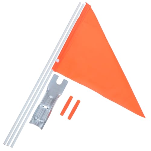 UPKOCH 2 Sätze Hochsichtbare Kinderfahrrad Sicherheitsflagge mit Robustem Glasfaser Fahnenmast Warnflagge für Bessere Sichtbarkeit Einfache Befestigung Am Hinterrad Zufällige Farbe von UPKOCH