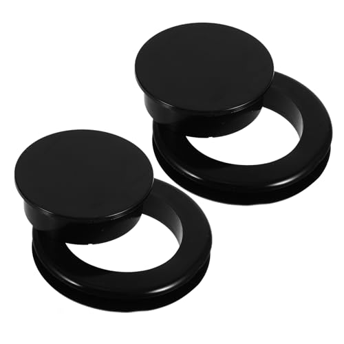 UPKOCH 2 Satz Schirmlochring und Kappe Set Schwarz PVC Schirmlochabdeckung für Gartentisch Sonnenschirm Loch Schutz Stabilisierung Balkon Terrasse Outdoor Möbel Zubehör von UPKOCH