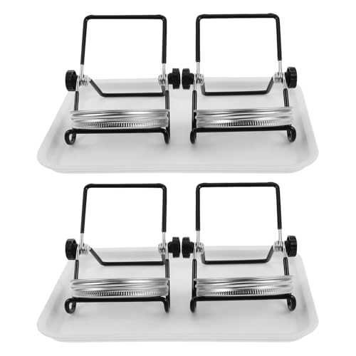 UPKOCH 2 Sets Sprossenglas-Zubehörset: Edelstahl-Sprossendeckel, Sieb/Tablett/Ständer – Einmachgläser mit breiter Öffnung, Sprossen-Anzuchtset für Sojasprossen, Sonnenblumen und Brokkoli von UPKOCH