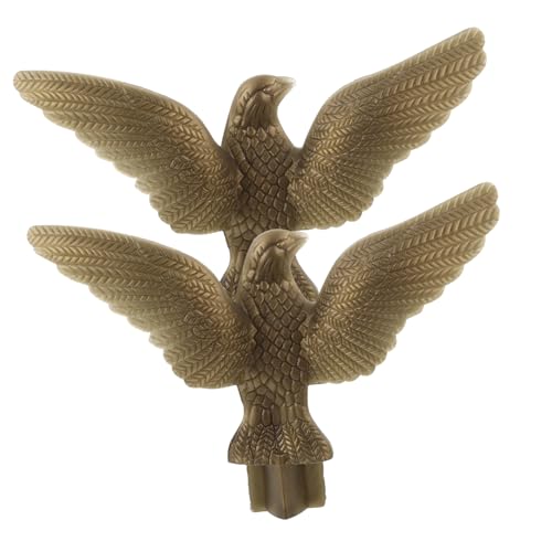 UPKOCH 2 Stück Adlerform Fahnenmast Spitze Dekoration Garten Flaggenmast Ornament für Außenbereich Leicht Robust für Gartendeko und von UPKOCH