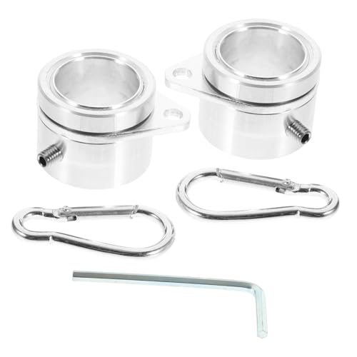 UPKOCH 2 Stück Aluminiumlegierung Fahnenmast Ringe mit Drehbarem Design Geeignet für Flaggen mit Ösen Rotationsring für Einfachen Gebrauch von UPKOCH