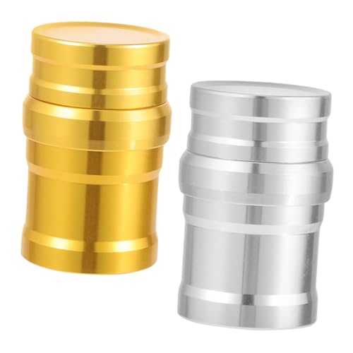 UPKOCH 2 Stück Aluminiumlegierung Mini Alkoholbrenner Tragbarer Spirituskocher für Labor und Camping Kompakt Dicht Verschließbar Langlebig Platzsparend Mobiles Heizgerät für Outdoor und von UPKOCH